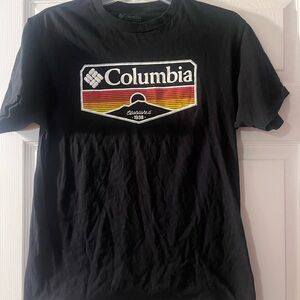 Columbia Black Graphic T-Shirt for Men